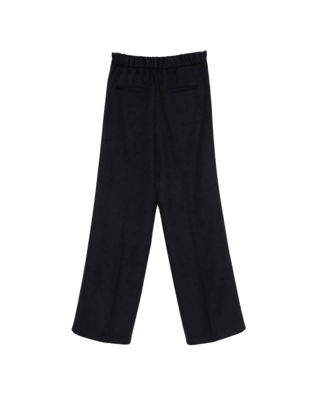 Semicouture White Lilia Wool Trousers