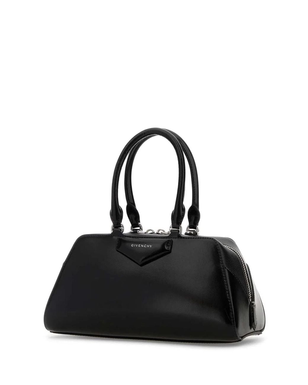 Givenchy Black Leather Small Antigona East-West Handbag