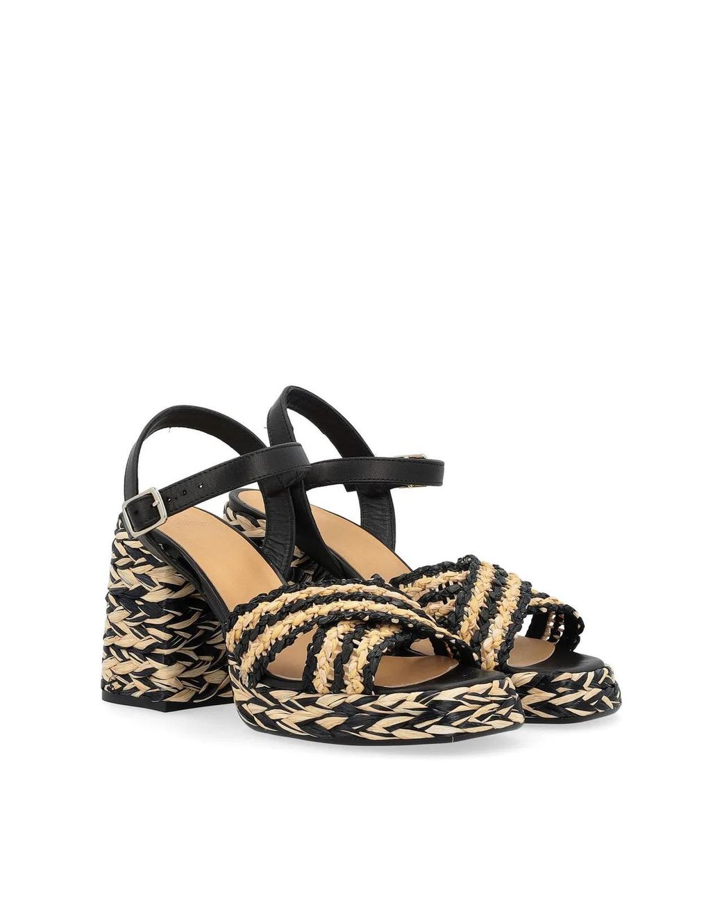 Castaner White Valeria Rafia Woven Sandals