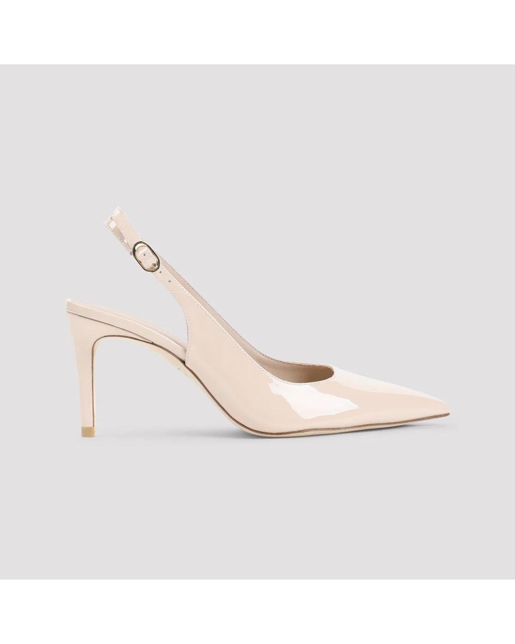 Stuart Weitzman White Stuart Power Slingback 75