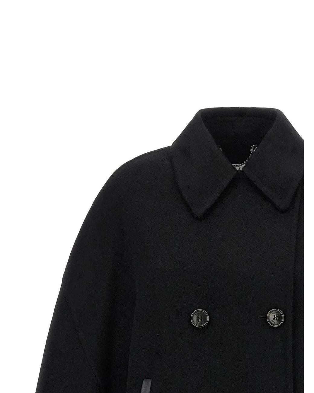 Max Mara Black 'Mxaospite' Cape