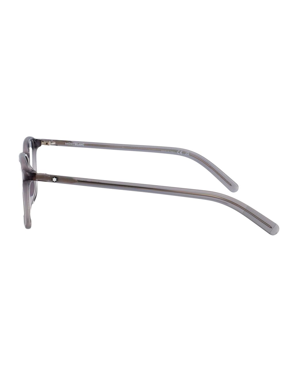 Montblanc Brown Transparent Recycled Injected Acetate Glasses