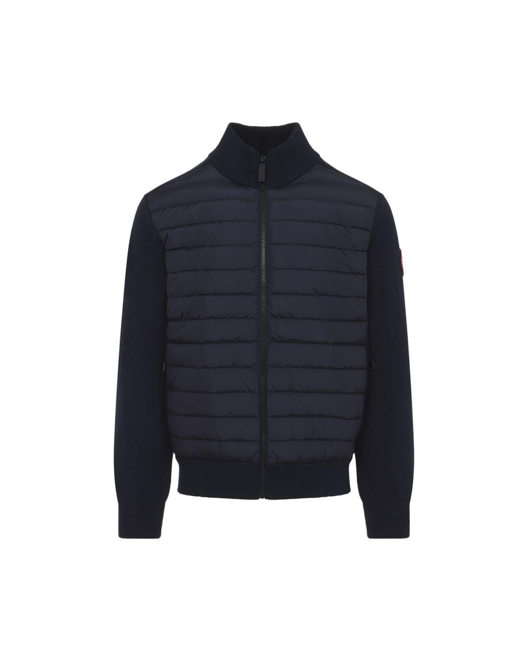 Canada Goose Blue Nocturne Hybridge Knit Wool Jacket for men