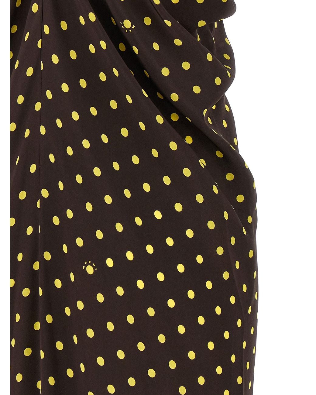Marni Brown Polka Rhythm Dress
