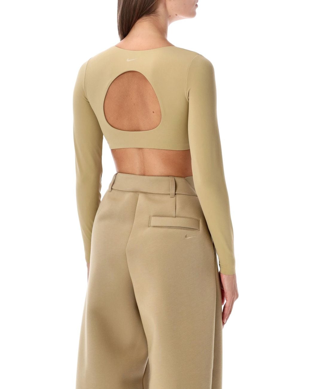 Nike Natural Zenvy Long-Sleeve Sports Bra