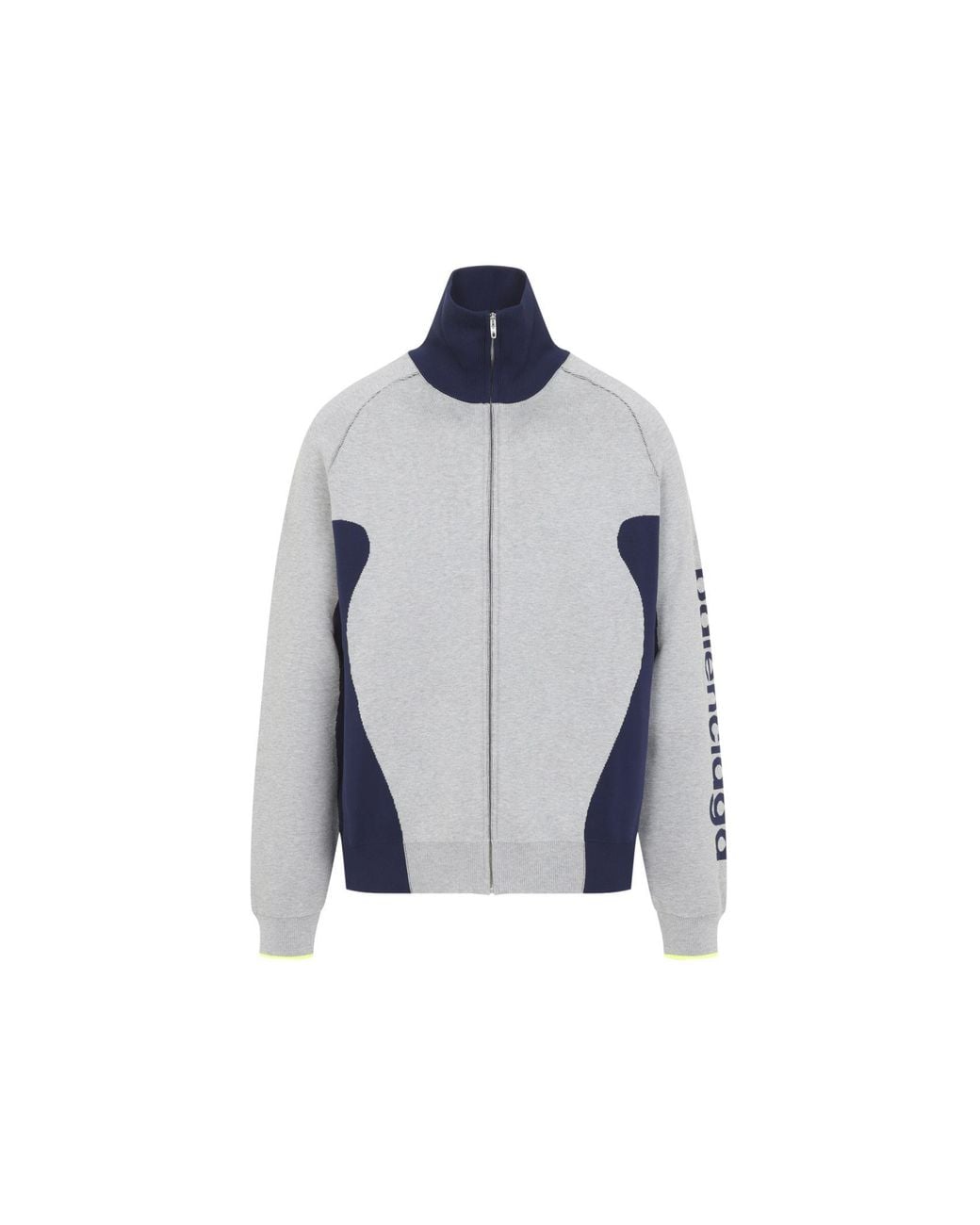 Balenciaga Blue Bodys Zip Knit Sweater for men