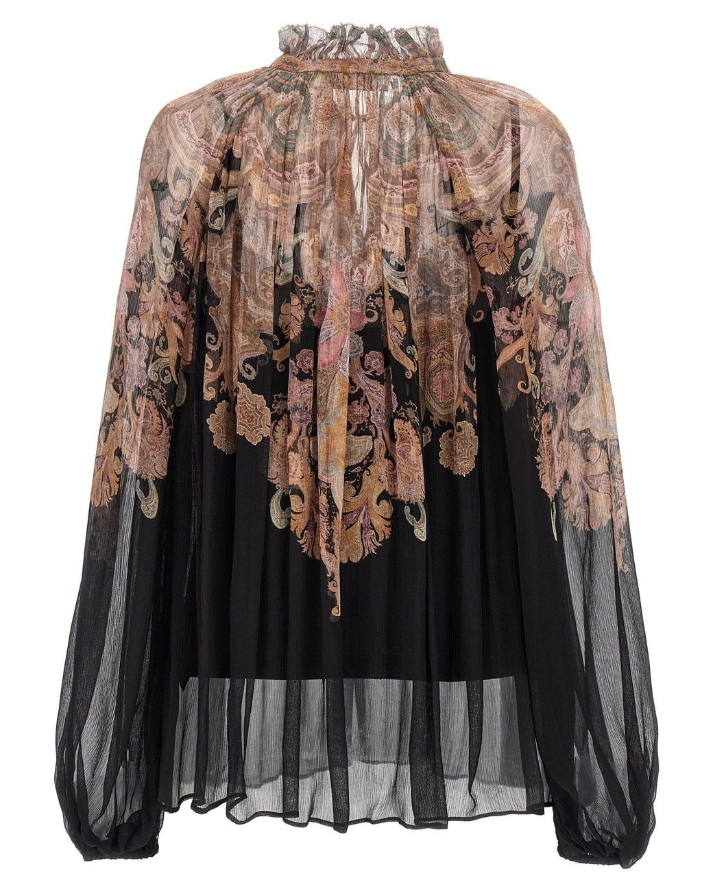 Zimmermann Black 'Illustration Billow' Blouse