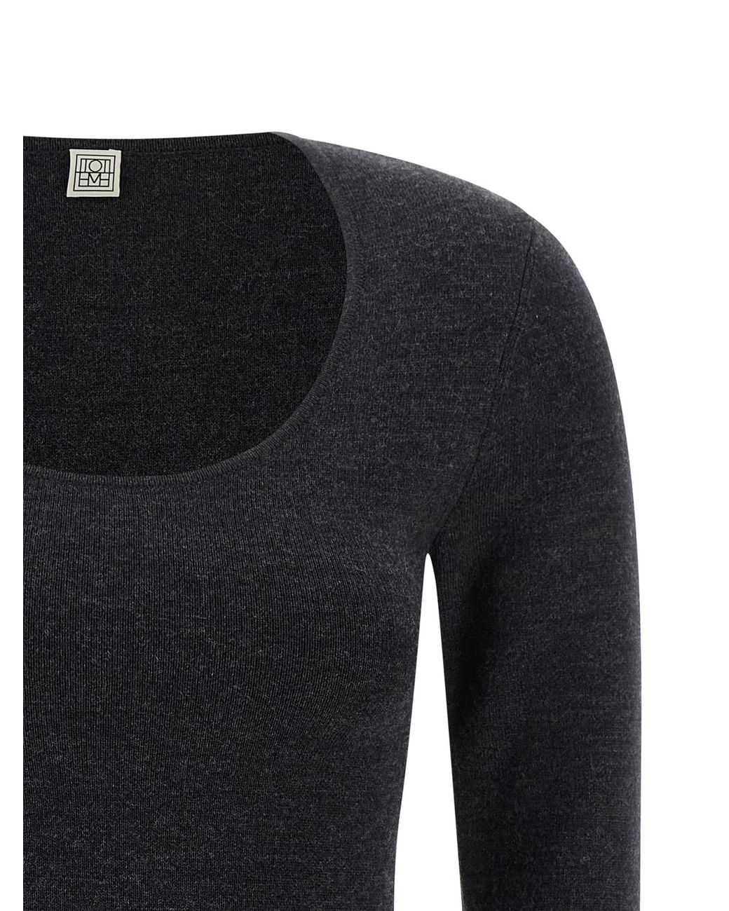 Totême Black 'Compact Knit' Sweater