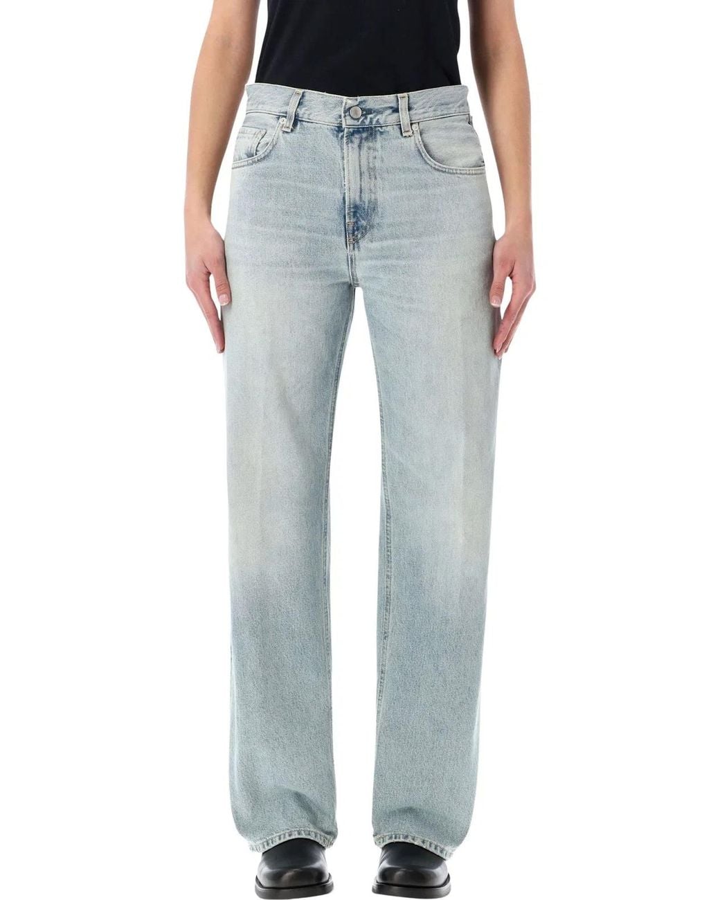 Haikure Blue Bonnie Straight-Leg Denim Jeans
