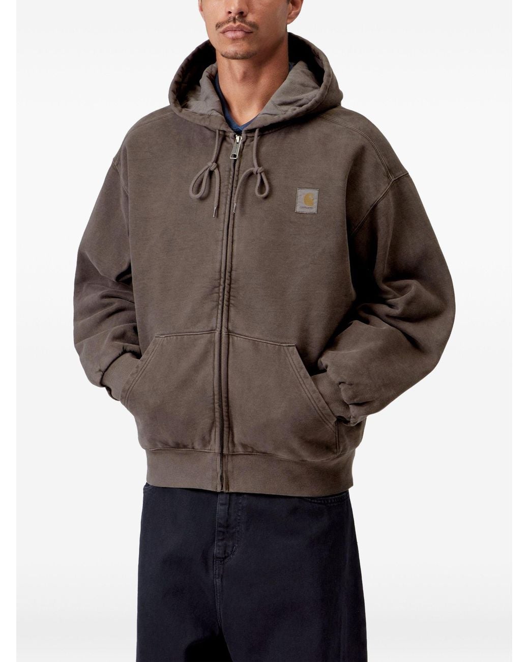 Carhartt Brown Hooded Vista Jacket for men