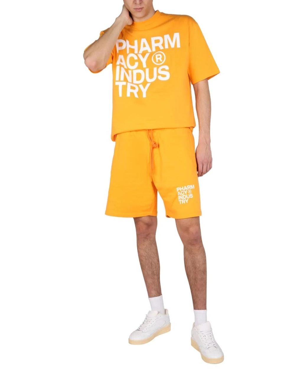 Pharmacy Industry Orange Logo Print Tshirt for men
