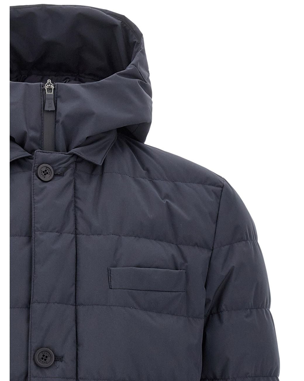 Herno Blue Piumino Medio' Down Jacket for men