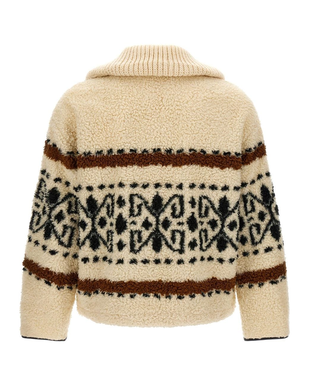 Isabel Marant Natural Marant Etoile Patterned 'Lijka' Coat