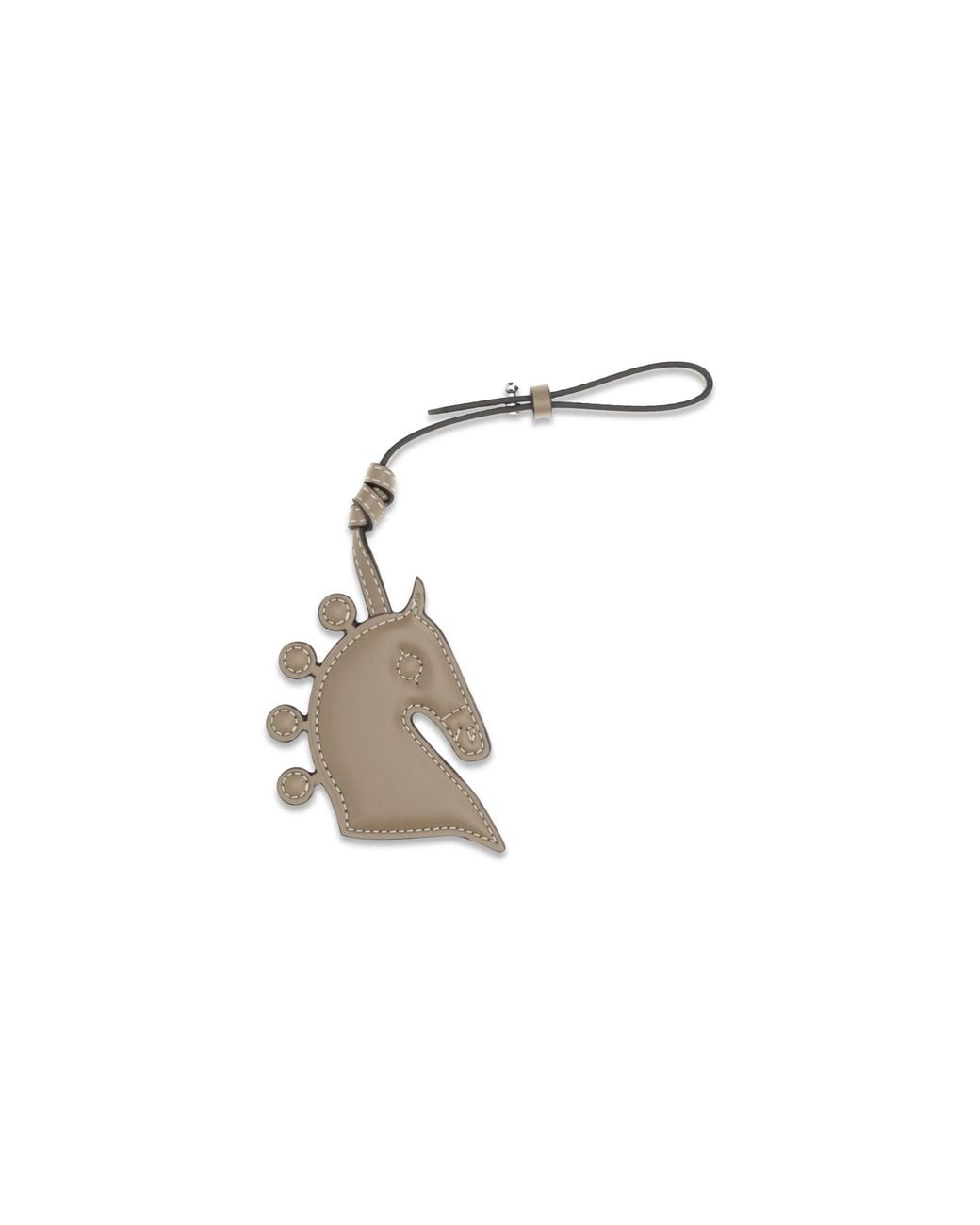 Max Mara White Leather Keyring Calf Scarf