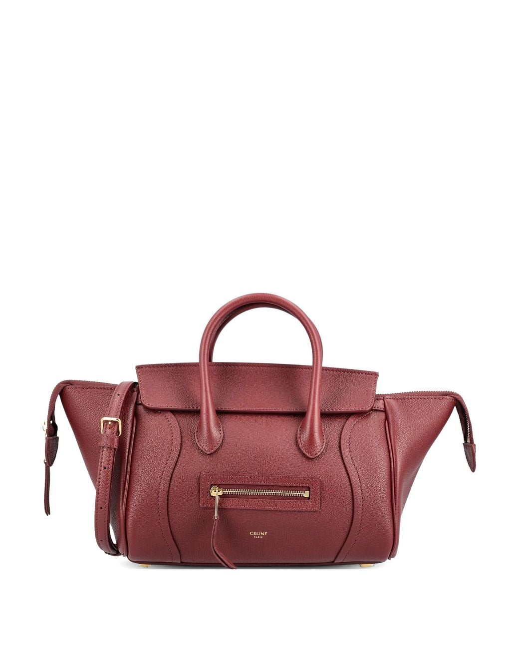 Céline Pink Syrah Small New Luggage Shoulder Bag