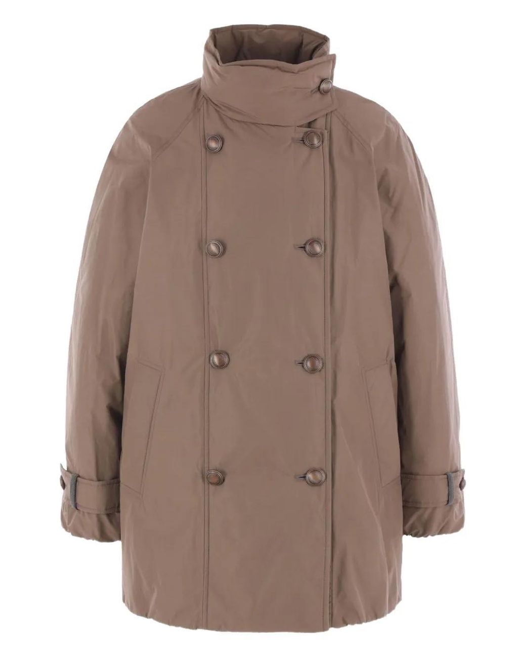 Brunello Cucinelli Brown Short Down Jacket