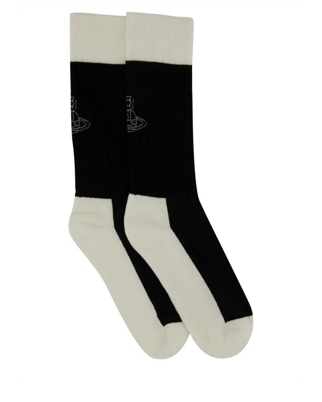 Vivienne Westwood Black Socks With Logo