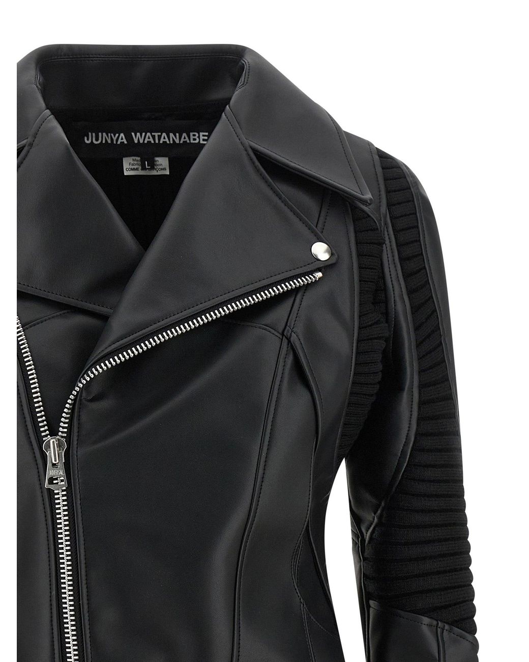 Junya Watanabe Black Knitted Insert Jacket