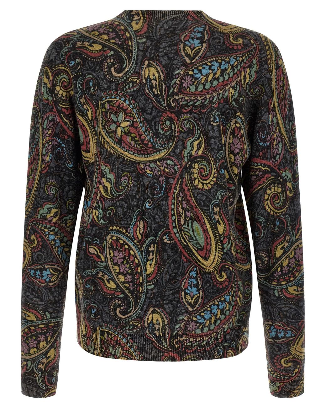 Etro Gray Paisley Sweater for men