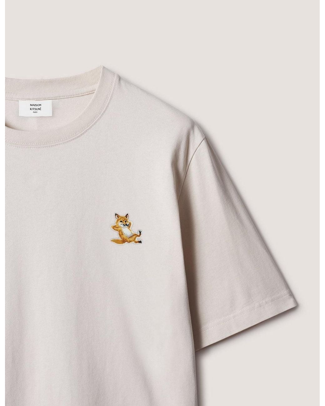 Maison Kitsuné Natural Maison Kitsuné Chillax Fox Comfort Tee Shirt for men