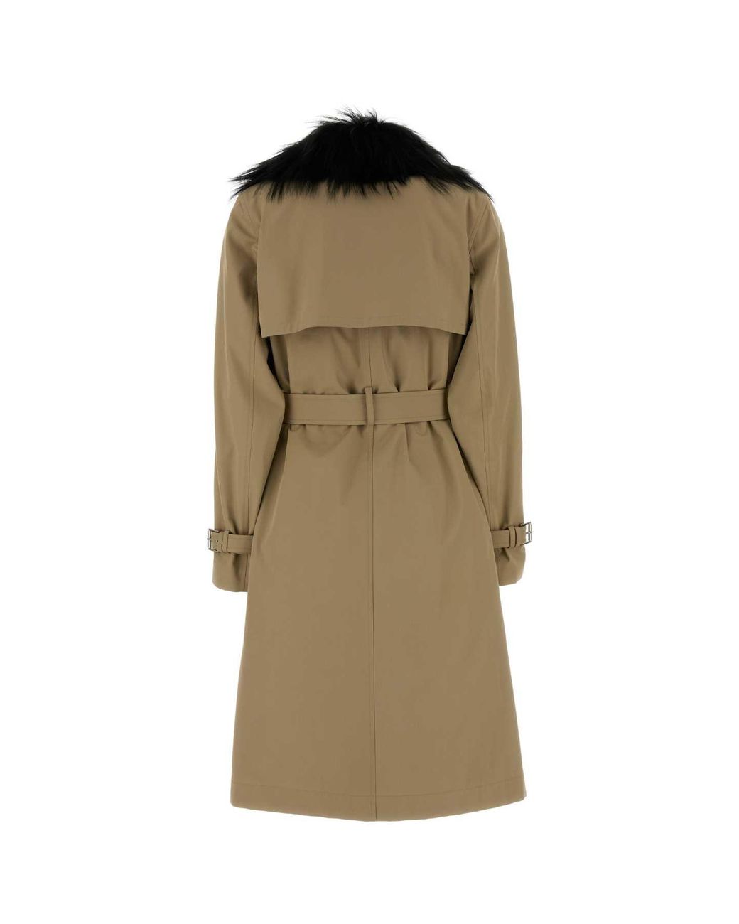 Fendi Natural Soprabito Cotton Trench