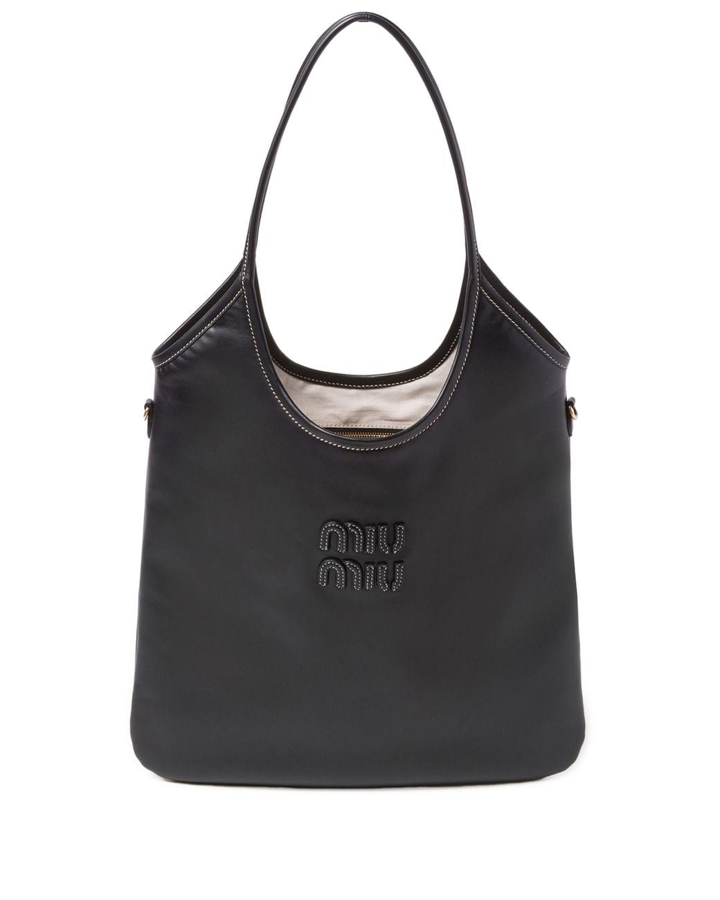 Miu Miu Black Ivy Tote Bag