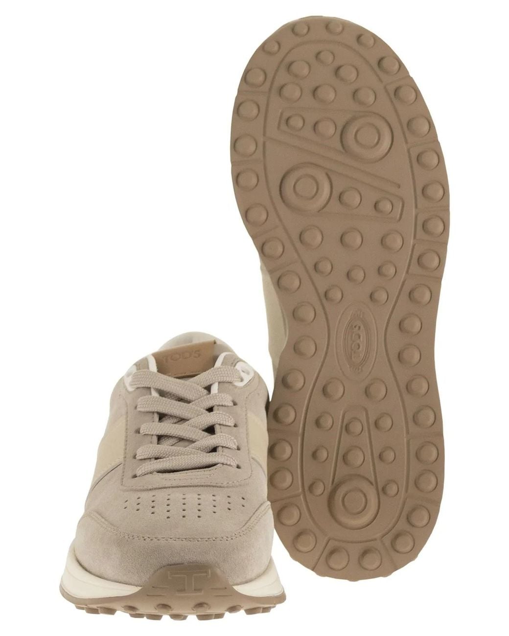 Tod's Brown Suede Leather Trainers for men