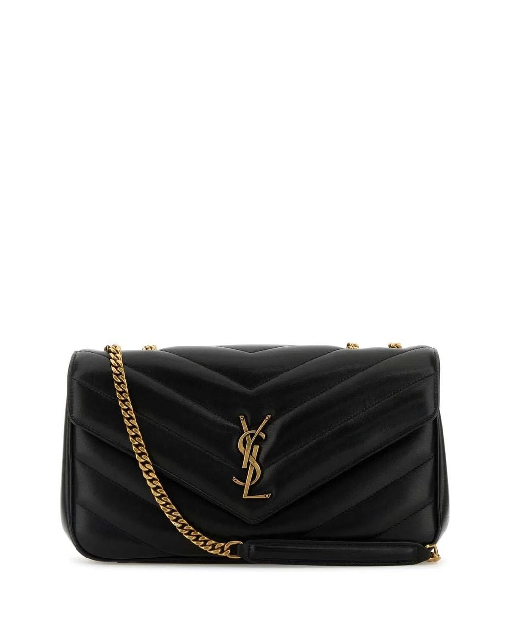 Saint Laurent Black Saint Laurent Loulou Medium Shoulder Bag