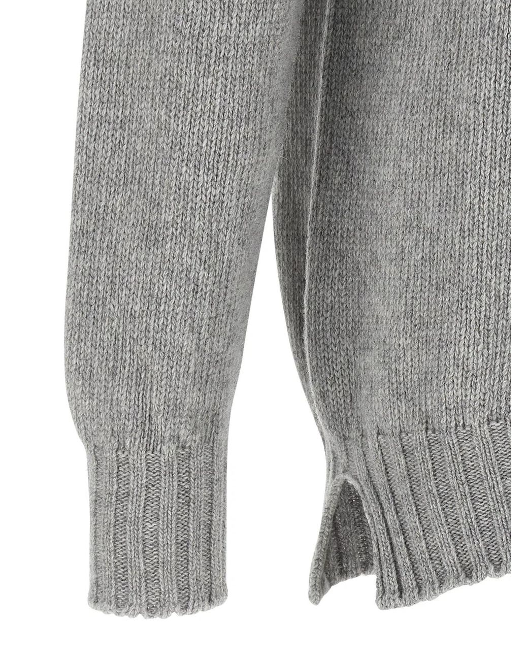 Ma'ry'ya Gray Cashmere Sweater for men
