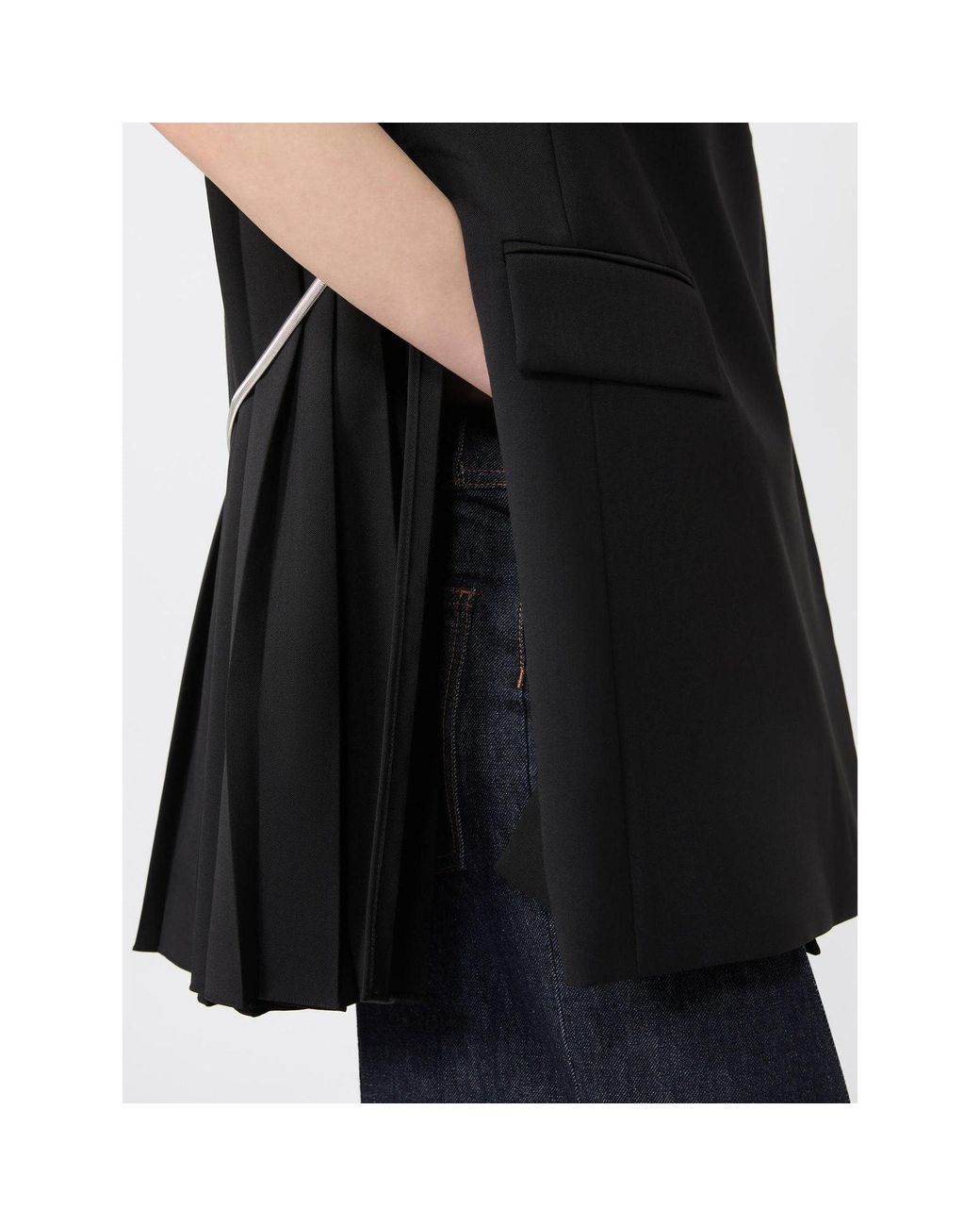 Max Mara Black Albero Virgin Wool Gilet