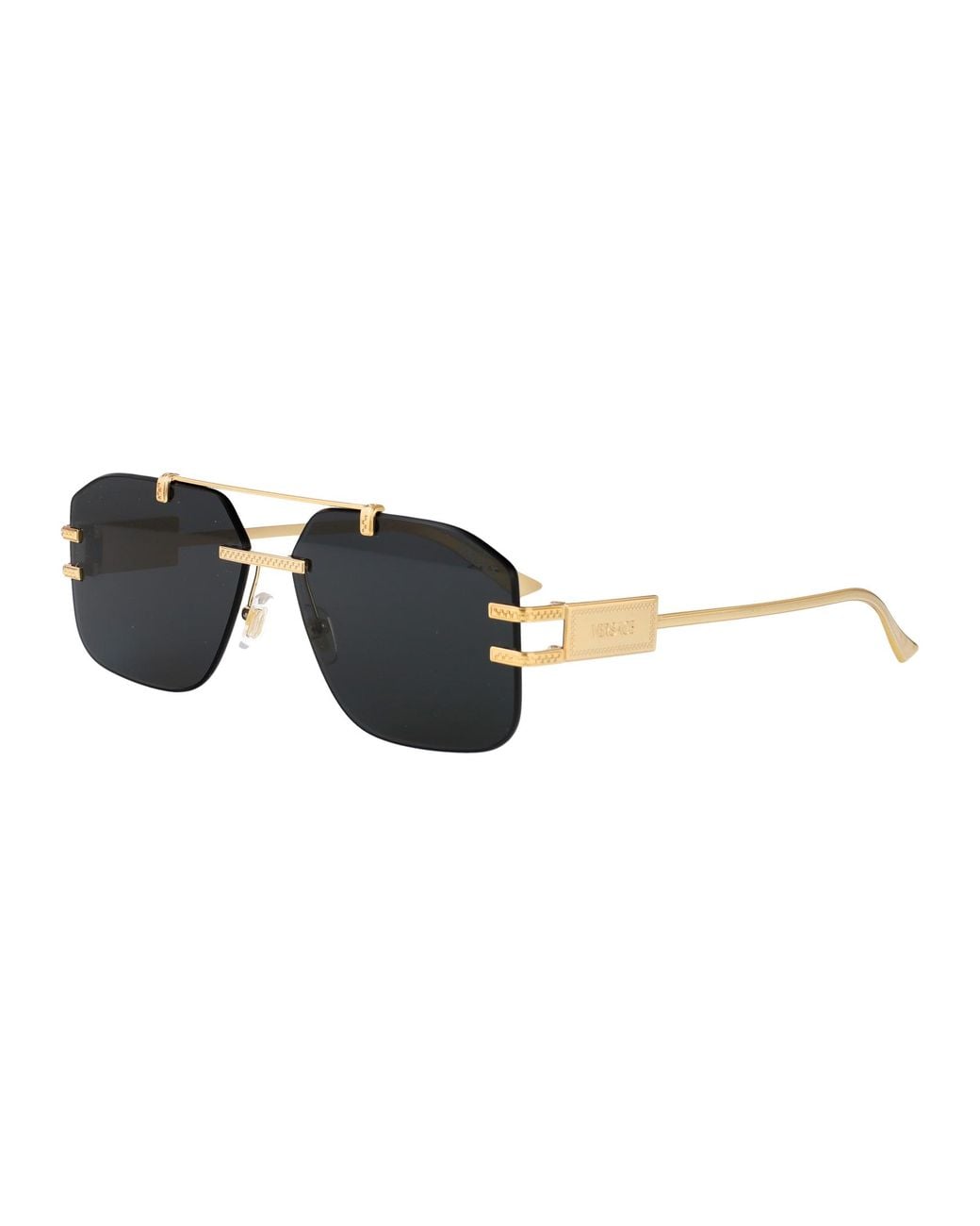 Versace Black Metal Sunglasses