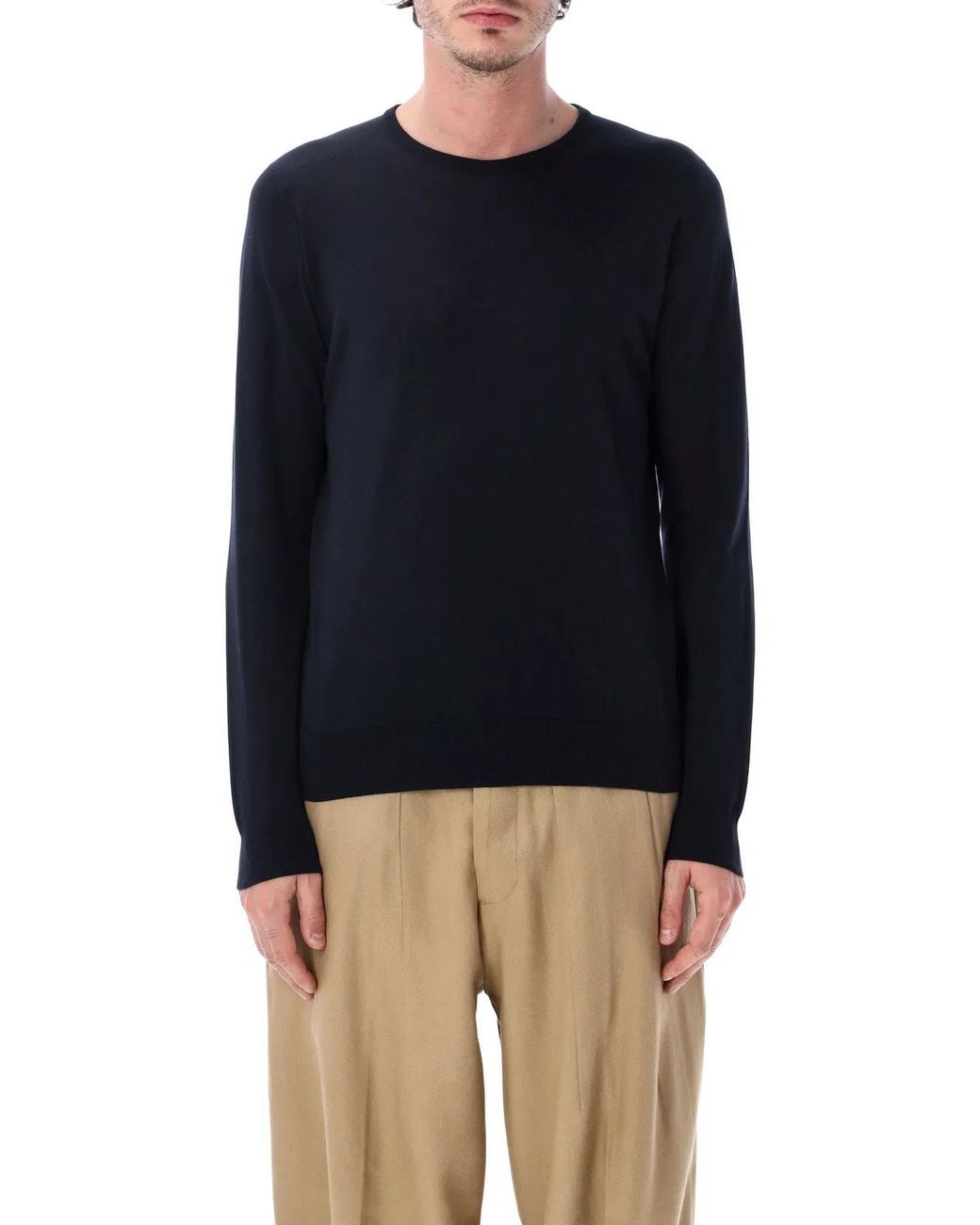 John Smedley Blue Hatfield Sweater for men