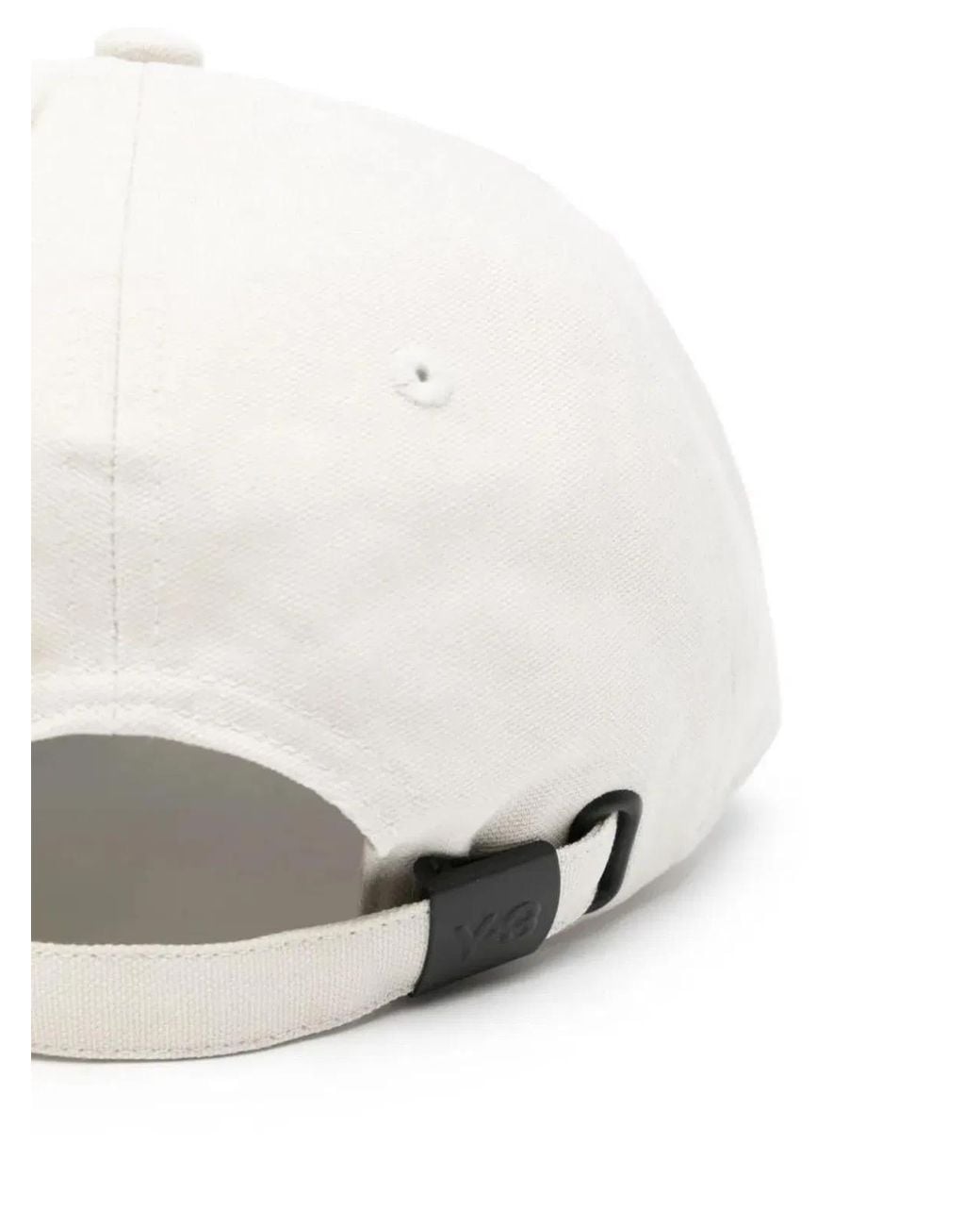 Y-3 White Cotton Logo Cap
