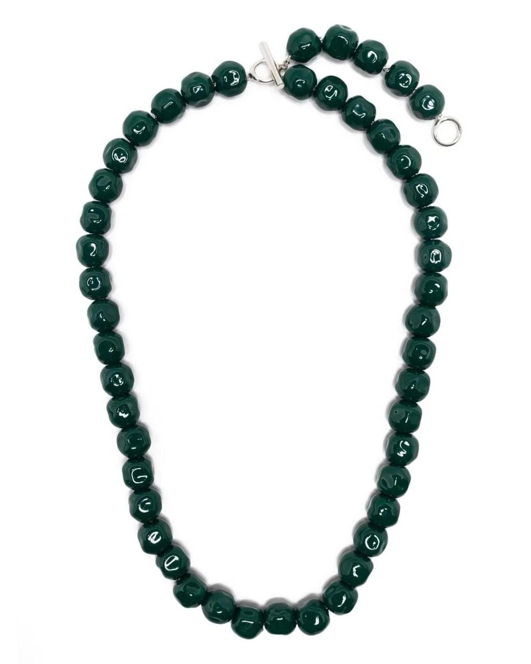 Jil Sander Black Mini Moon Necklace For for men