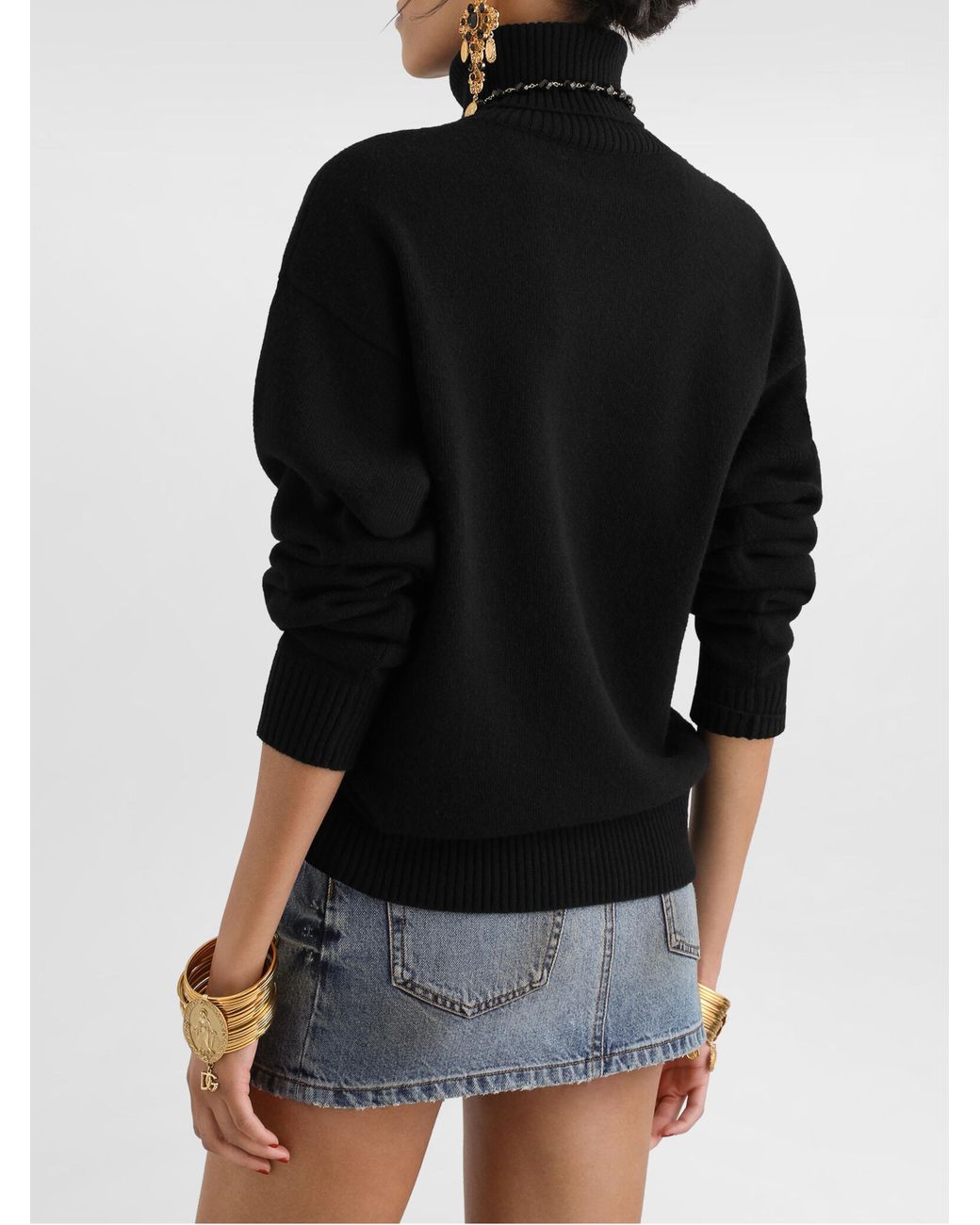 Dolce & Gabbana Black Turtleneck Over