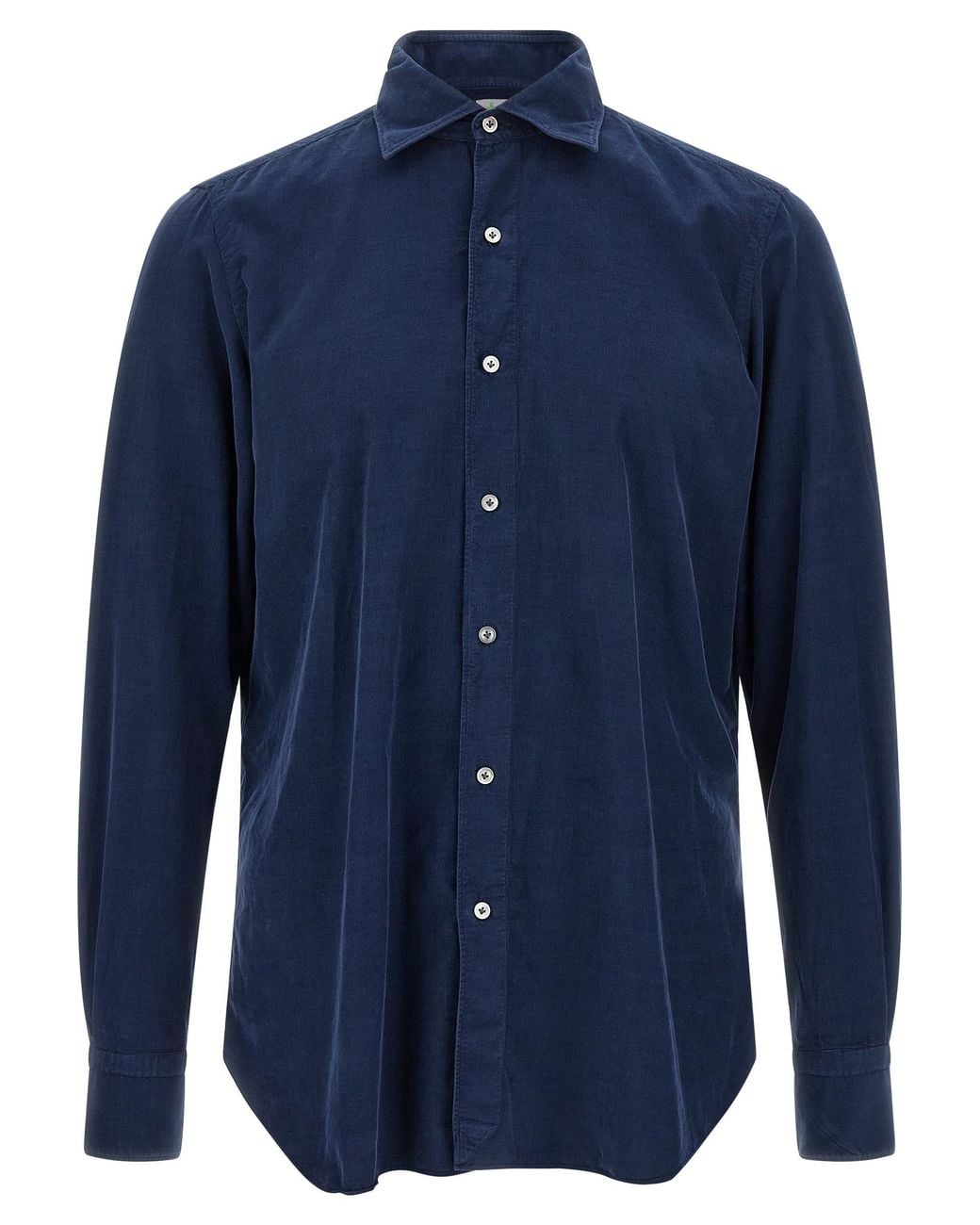 Finamore 1925 Blue 'Tokyo' Shirt for men