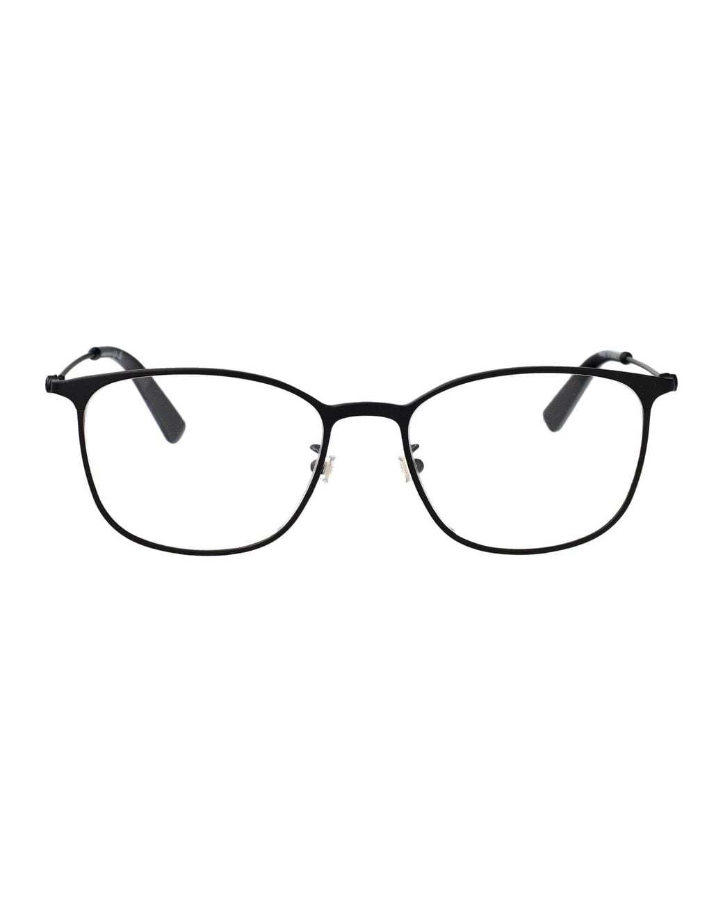 Montblanc Brown Transparent Metal Glasses for men