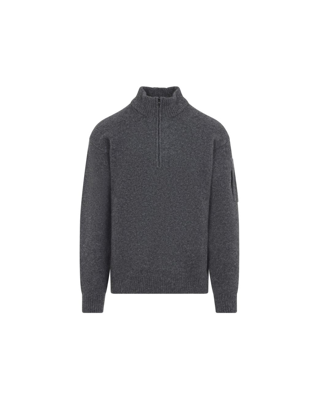 C P Company Gray C.P.Company Raven Knitwear Crew Neck for men