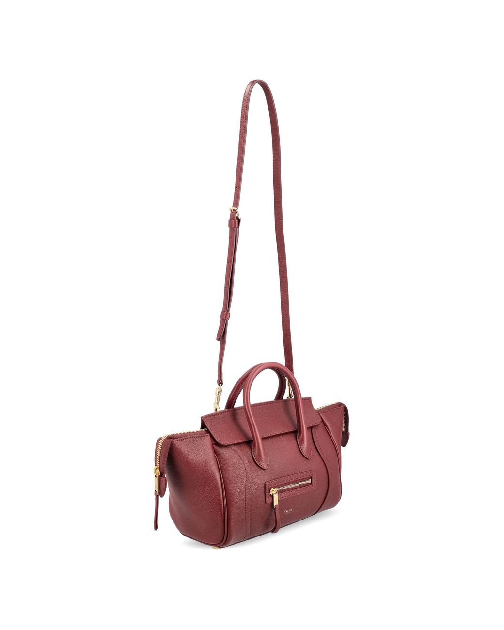 Céline Pink Syrah Small New Luggage Shoulder Bag