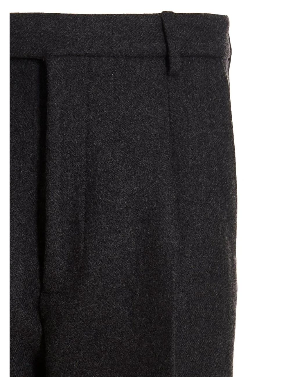 Gucci Black Cachemire Wool Pants for men