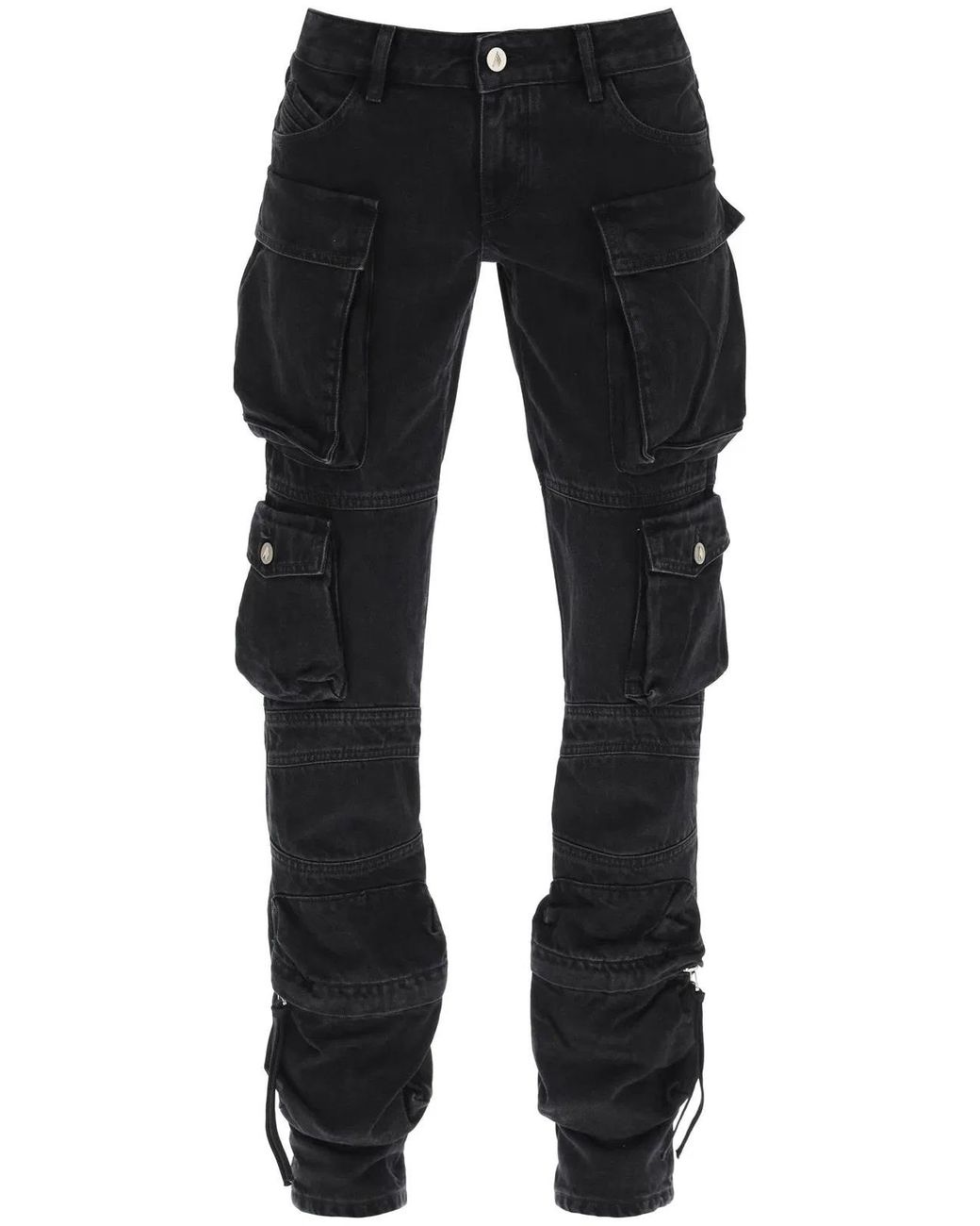 The Attico Black Essie Flared Cargo Pants