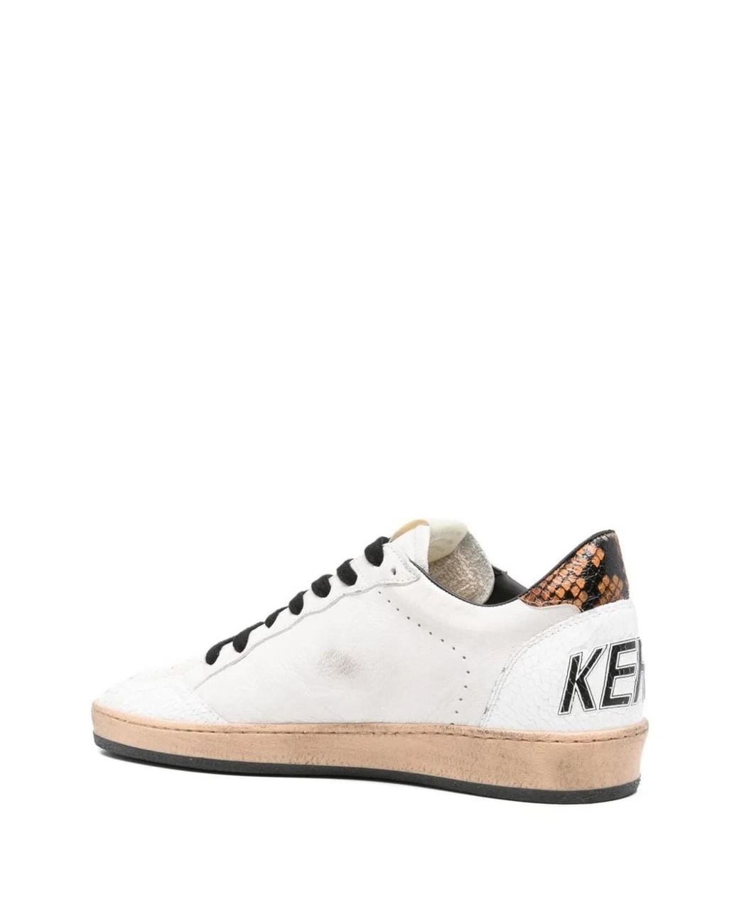 Golden Goose Deluxe Brand White Ballstar Nappa Upper Crack Suede An for men