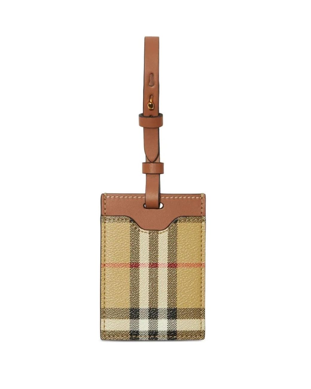 Burberry Metallic Equestrian Knight Leather Cardholder for men