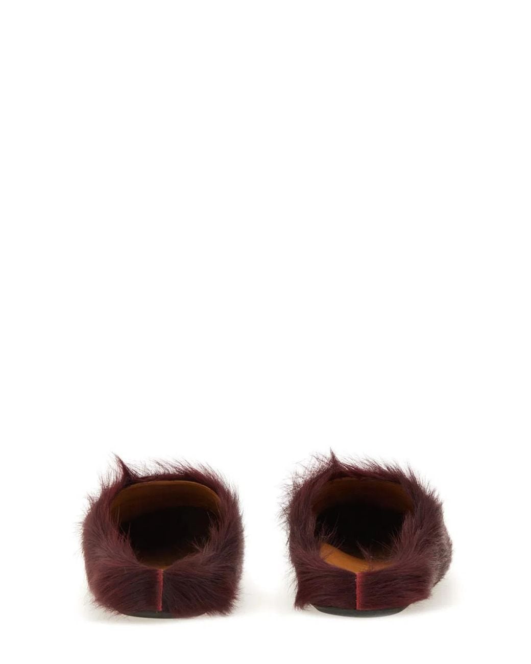 Marni Brown Solid Fussbett Sabot Mules