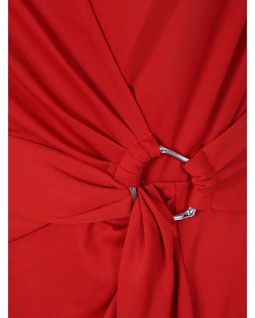 Ralph Lauren Red "Gervas" Short Sleeve Day Dress