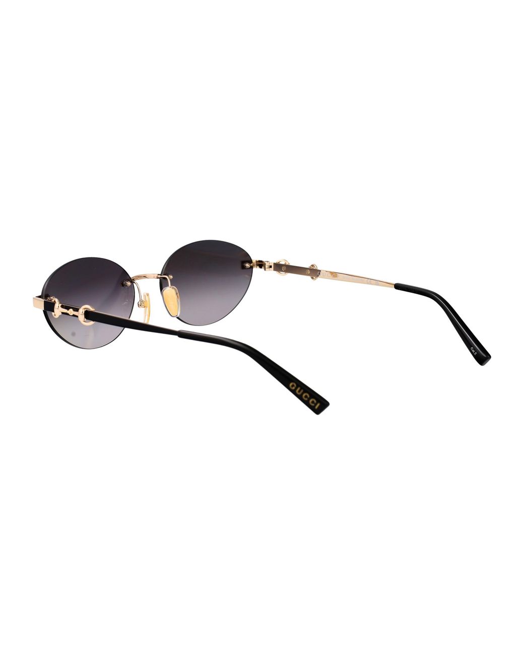 Gucci Black Metal Sunglasses