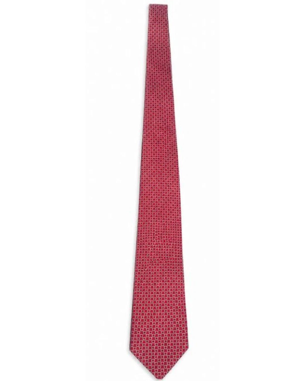 Ferragamo Red Silk Tie for men