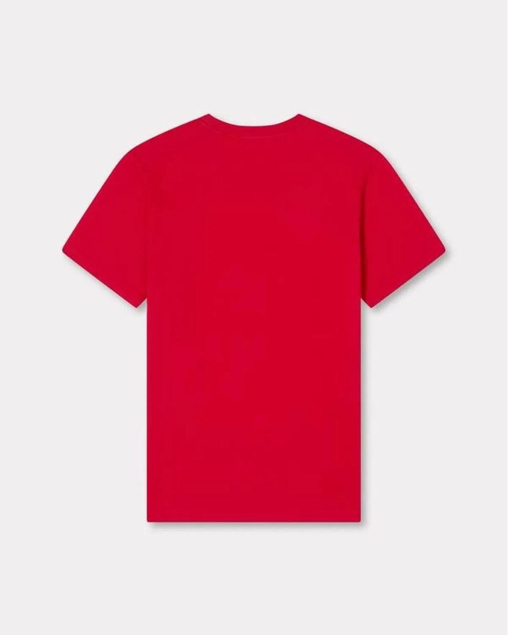 KENZO Red T-Shirt Gots Boke Flower Slim for men