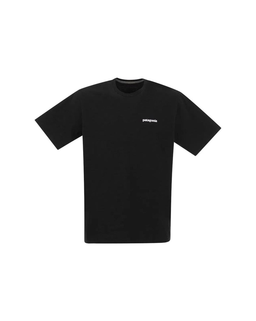 Patagonia Black Recycled Cotton T-Shirt for men