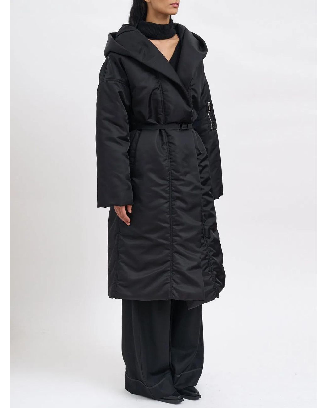 Andrea Ya'aqov Black Long Padded Jacket